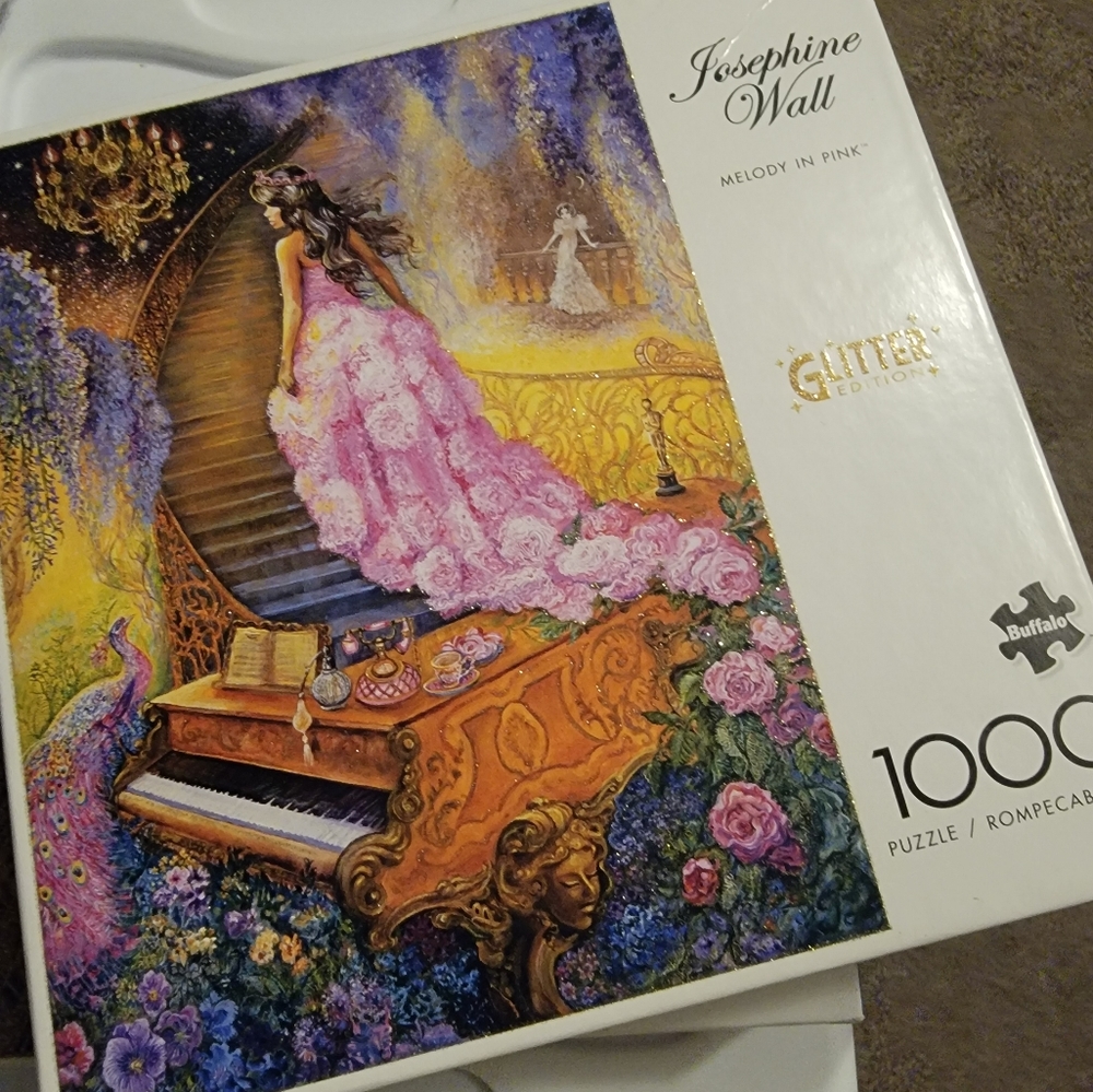 New in box glitter edition 1000 piece  puzzle Melody In Pink